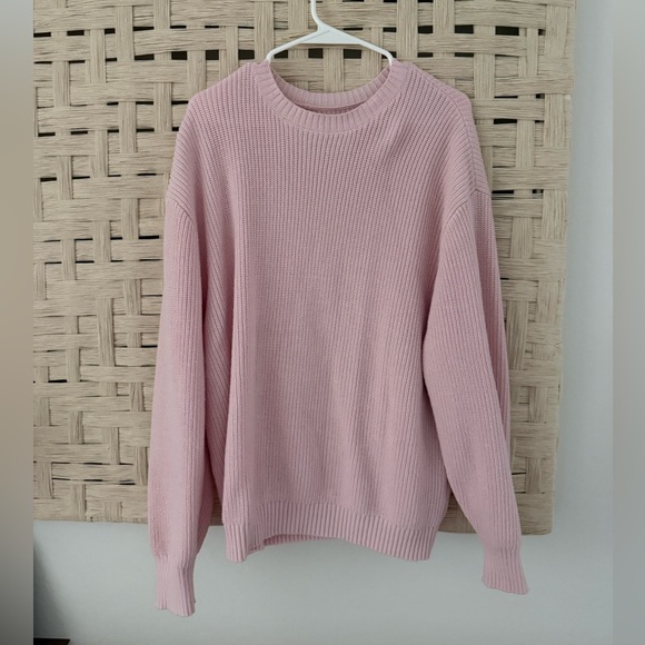 Hollister Sweaters - Hollister Soft Pink Knit Crewneck Sweater